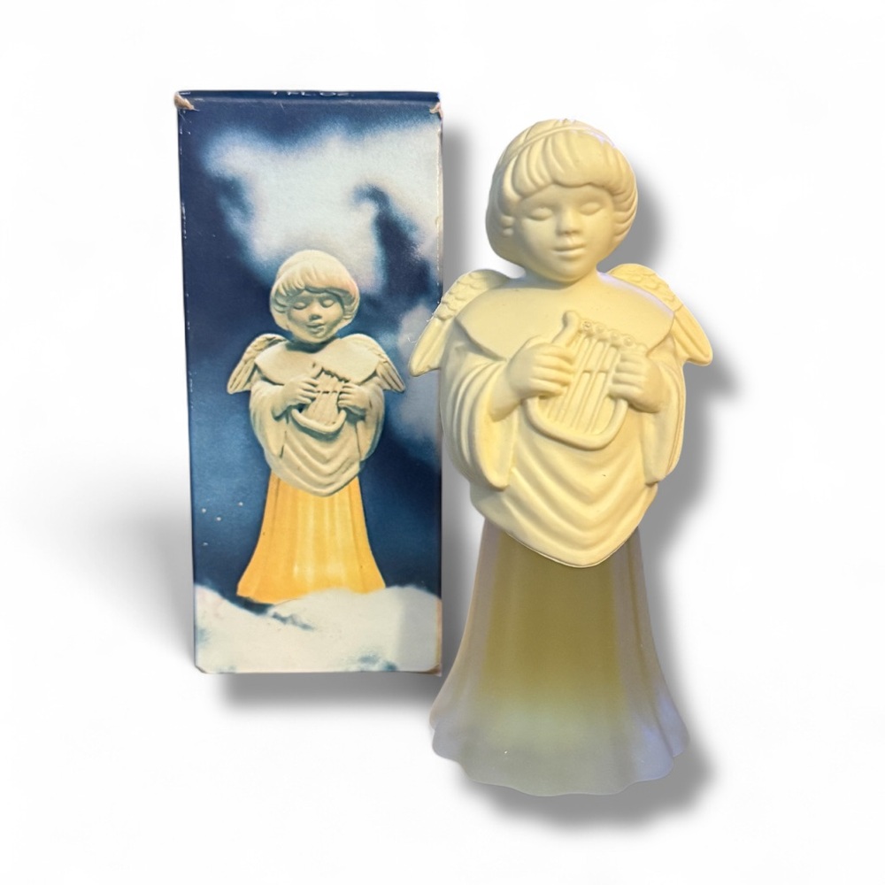 Vintage Avon 1970’s Angel Song with Lyre Charisma cologne decanter